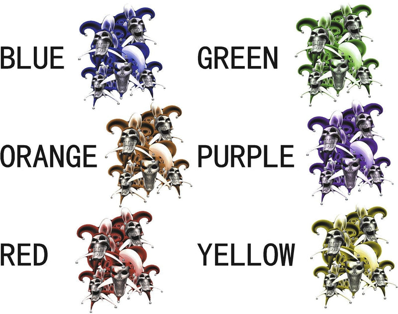 jester skulls vinyl graphics color chart
